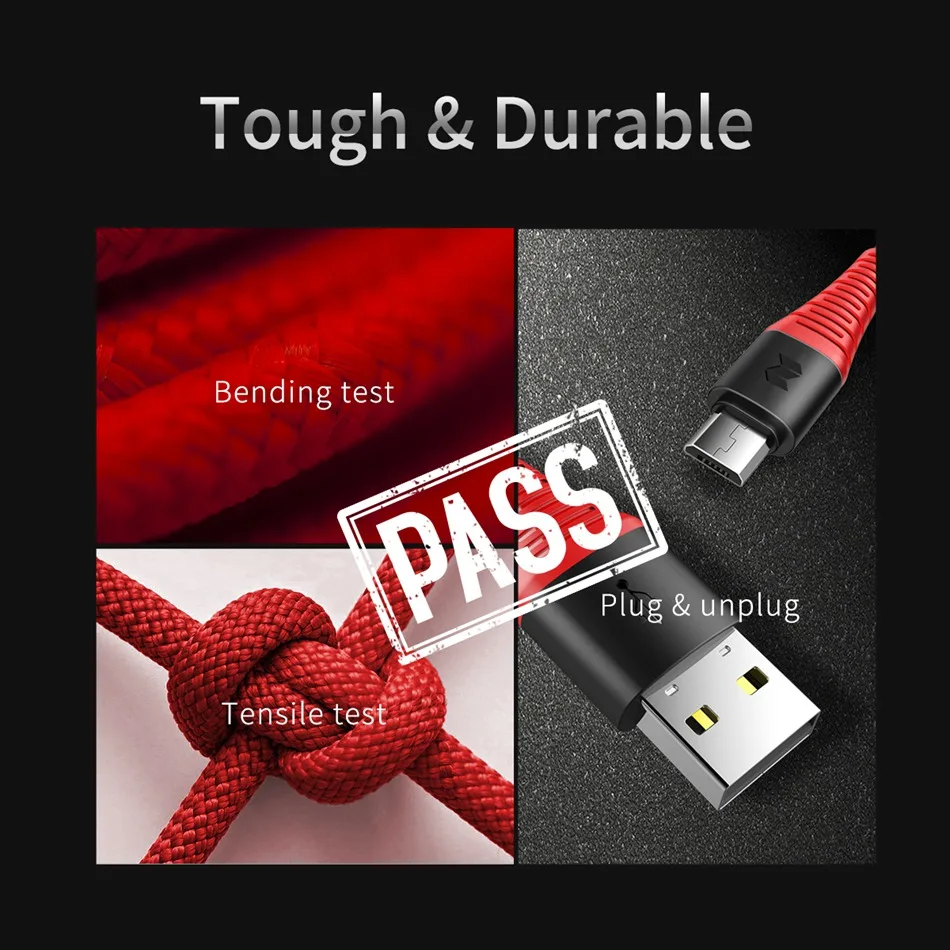 Rock Дата кабель Micro usb кабель зарядное устройство для мобильного телефона Android Microusb кабель для Xiaomi Redmi huawei samsung LG шнур провод адаптер