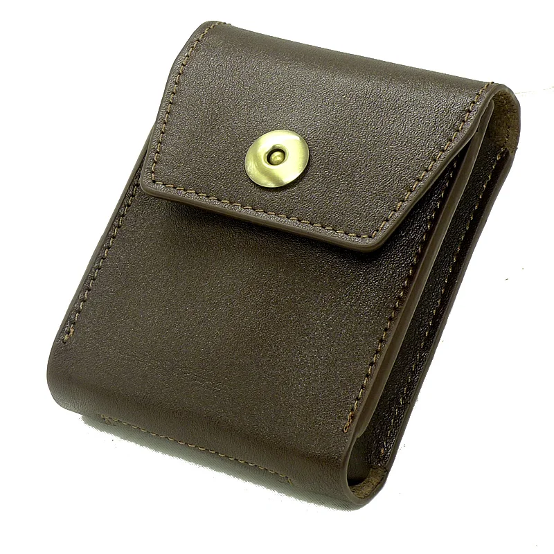

Small Waist Bag Leather Waist Pack on Belt Wallet Purse Driver's License Case Card Holder Car Key Pouch Cigarettes Box 3617DKL