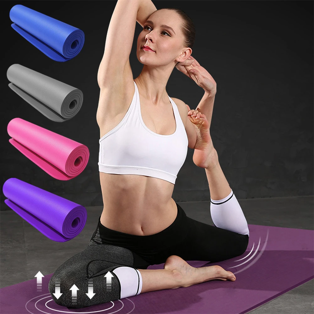 Generic Yoga Mats for Women and Men with Carry Strap, EVA Material Extra  Thick Exercise mat for Workout Yoga Fitness Pilates and Meditation, Anti  Tear