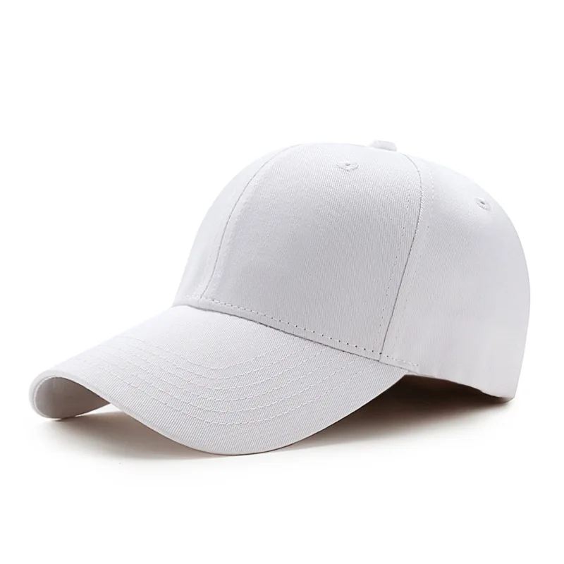 White Мужская кепка для бега, Спортивная Кепка, s Snapback, шапка с поясом для женщин и мужчин, Кепка в стиле хип-хоп, Солнечная шляпка для отдыха, одноцветная солнцезащитная Кепка - Цвет: White