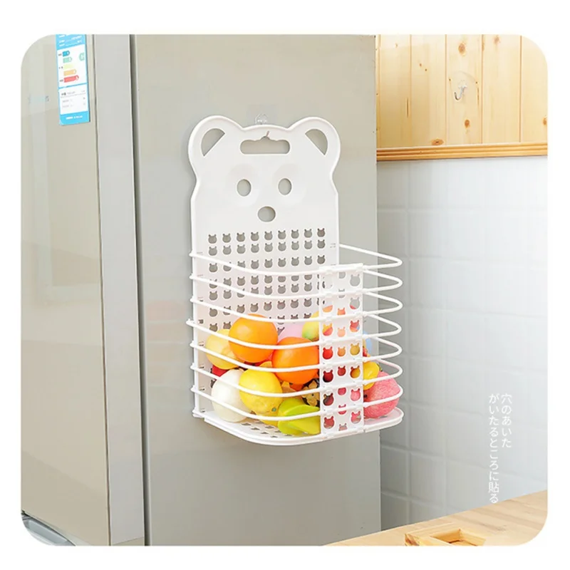 New Cute Panda Shape Laundry Basket Foldable Household Bathroom Storage Basket Portable Fruit Basket