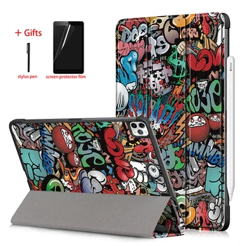 

Magnetic Case For New iPad Pro 11 2020 with Pencil Holder Smart case For New iPad Pro 11 inch 2nd Generation Cover+Film+Pen