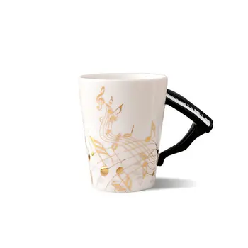 

Portable Water Cup Ceramic Piano Shape Music Water Cup Universal Coffee Mug Ceramic Cup Home Office Decor Best Gift