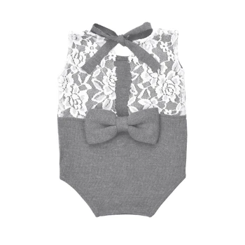 

Newborn Photography Prop Baby Stretch Lace Props Romper Knit Dainty Romper