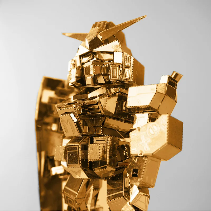 

New Style 3D Metal Puzzle Metal Brass Model Assembled Gundam Robot Black Yao wu zhuang ji jia DIY Toy