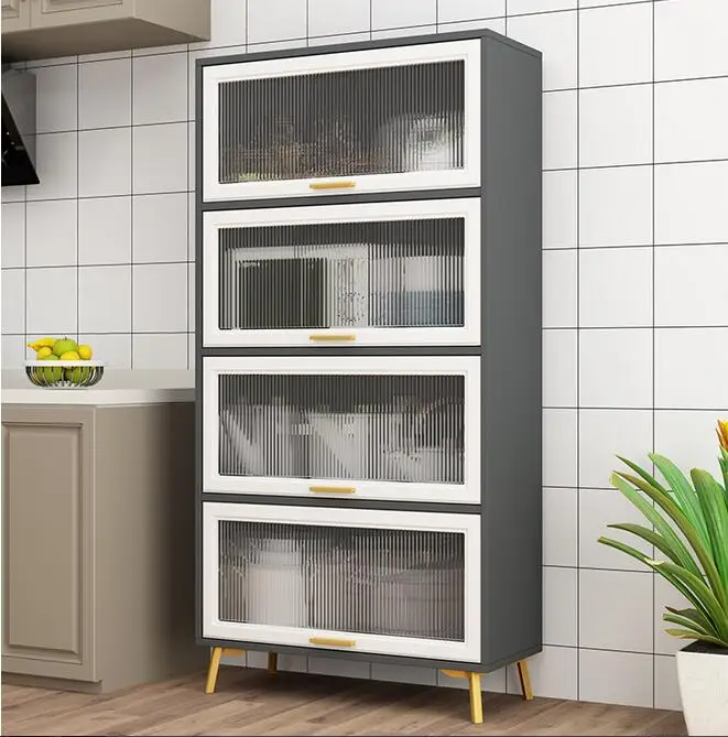 Side cabinet modern simple kitchen storage cabinet living room storage wall cupboard tea