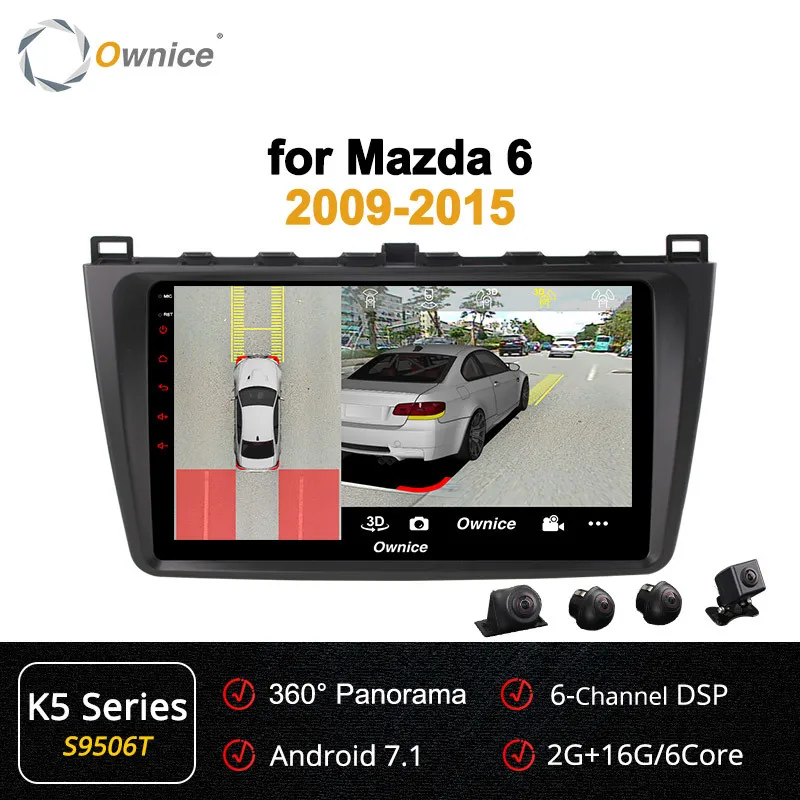 Ownice K1 K2 K3 Octa 8 Core Android 8,1 2G Автомобильный DVD gps для Mazda 6 2009- Авторадио Мультимедиа Аудио стерео 2G ram 4G LTE