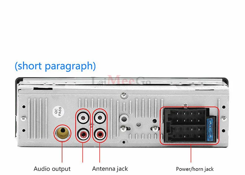 Bluetooth автомобильный mp3-плеер аудио стерео 4X50 Вт автомобильное радио 12 В в-тире 1 Din FM Aux вход приемник USB SD карты авто радио Воспроизведение музыки