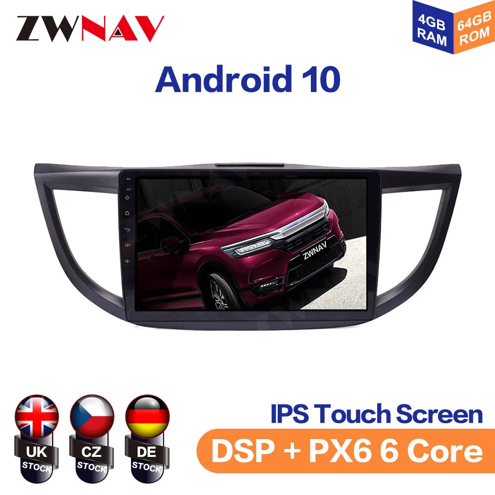 

Android 10 IPS Screen For Honda CRV 2012-2016 Car Multimedia Player Navigation Audio Radio Stereo Head Unit Gps 2 din auto