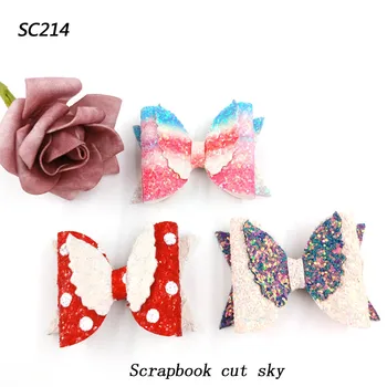 

6.5cm Angel Wings Bow Assembling Scrapbook cut sky & steel wooden dies Compatible with most machines