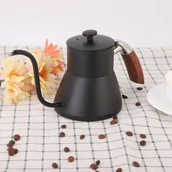 

cafeteira expresso 800ml Stainless Steel Pour Over Drip Coffee Tea Pot Kettle Home Kitchen Tea Making Tools Teapot Drip Coffee