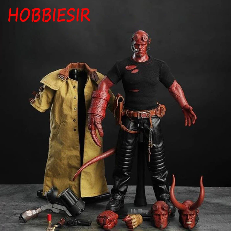 

1/6 Scale Hellman HellBoy with 3 Headsculpt Suit Set Sculpt Model 12' Full Set Action Figure Dolls Toys for DIY Fans Collection