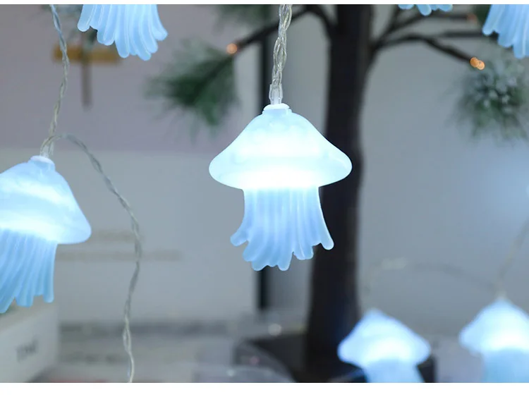 Морская жизнь дельфины и медузы батарея гирлянды 3M Guirlande Led Noel украшение для рождественской гирлянды на окно