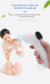 

1Pc Digital IR Temperature Gun Non-Contact Forehead Ear Infrared Thermometer Baby Adult Temperature Healthy Care Measurement