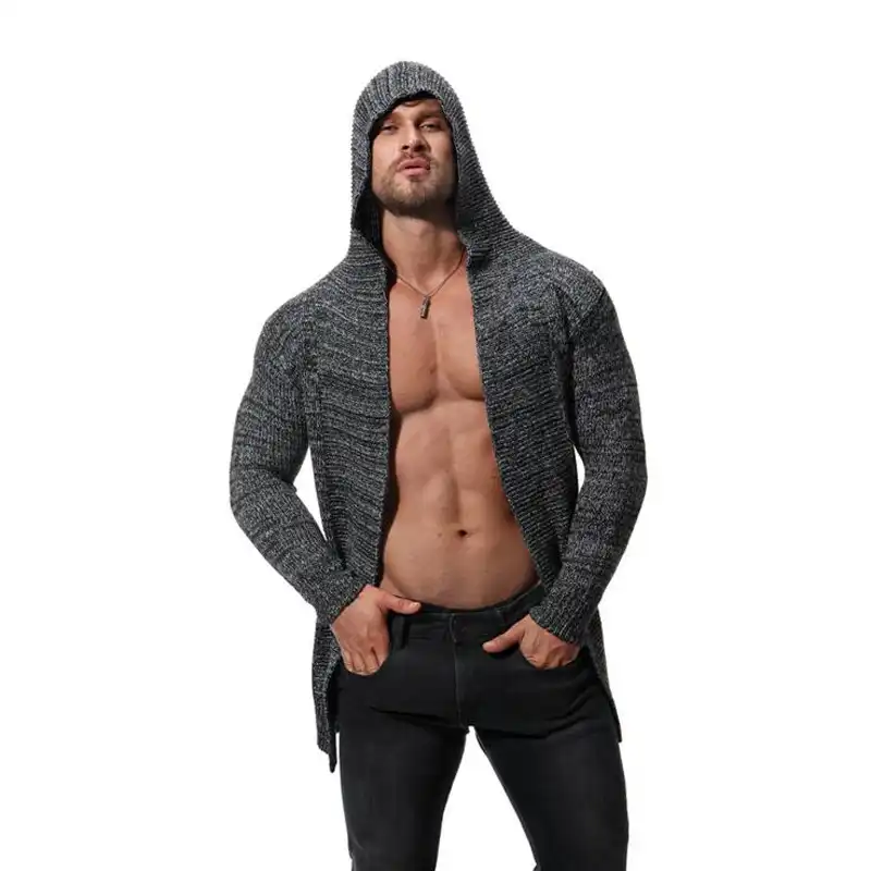 mens muscle fit cardigan