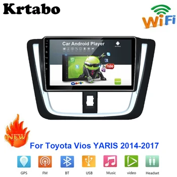 

Car radio Android multimedia player For Toyota Vios Yaris 2014~2017 Car touch screen GPS Navigation Stereo Audio WIFI