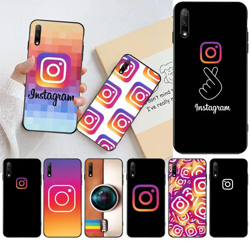 Классный чехол для телефона с логотипом Instagram DIY Huawei Nova 6se 7 7pro 7se honor 7A 8A 7C