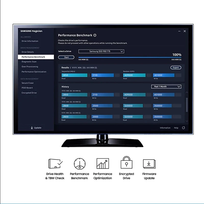 Samsung-disco Rígido Ssd M.2 hd Interno de Estado Sólido m2 250 Tlc Pcie Gen 500x4 Nvme 980 para pc 2280 gb 3.0 gb 1.4 gb Unidades de estado sólido internas - Imagem 6
