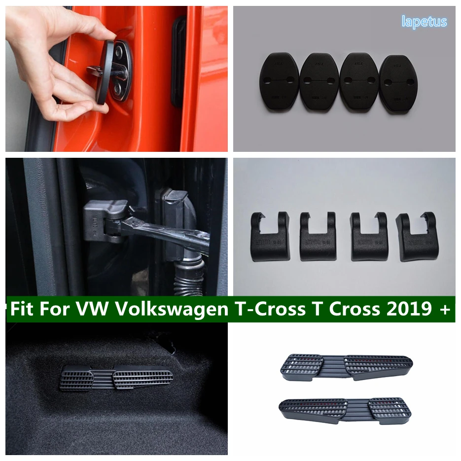 Sedile Inferiore Ac Duct Vent / Door Lock Stopper Limitatore Di Protezione In Plastica Kit Di Copertura Per Vw Volkswagen T-Cross T Cross 2019 - 2022