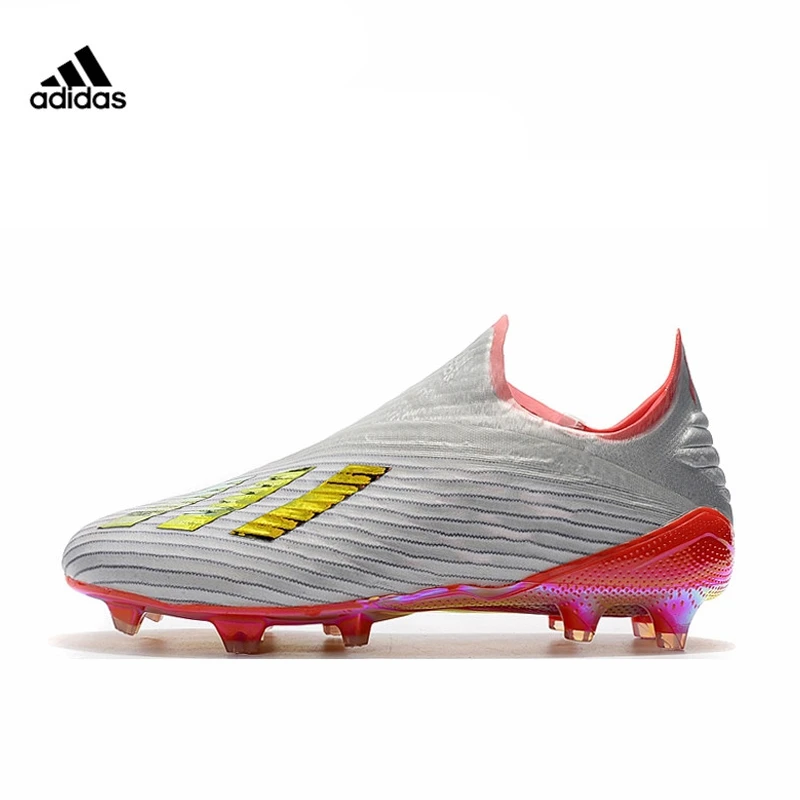 Adidas X + FG zapatos de fútbol 302 Paquete de redirección Hi Res zapatos de fútbol rojos plateados Color Electroplate botas de chico para hombre y mujer sin cordones| | - AliExpress