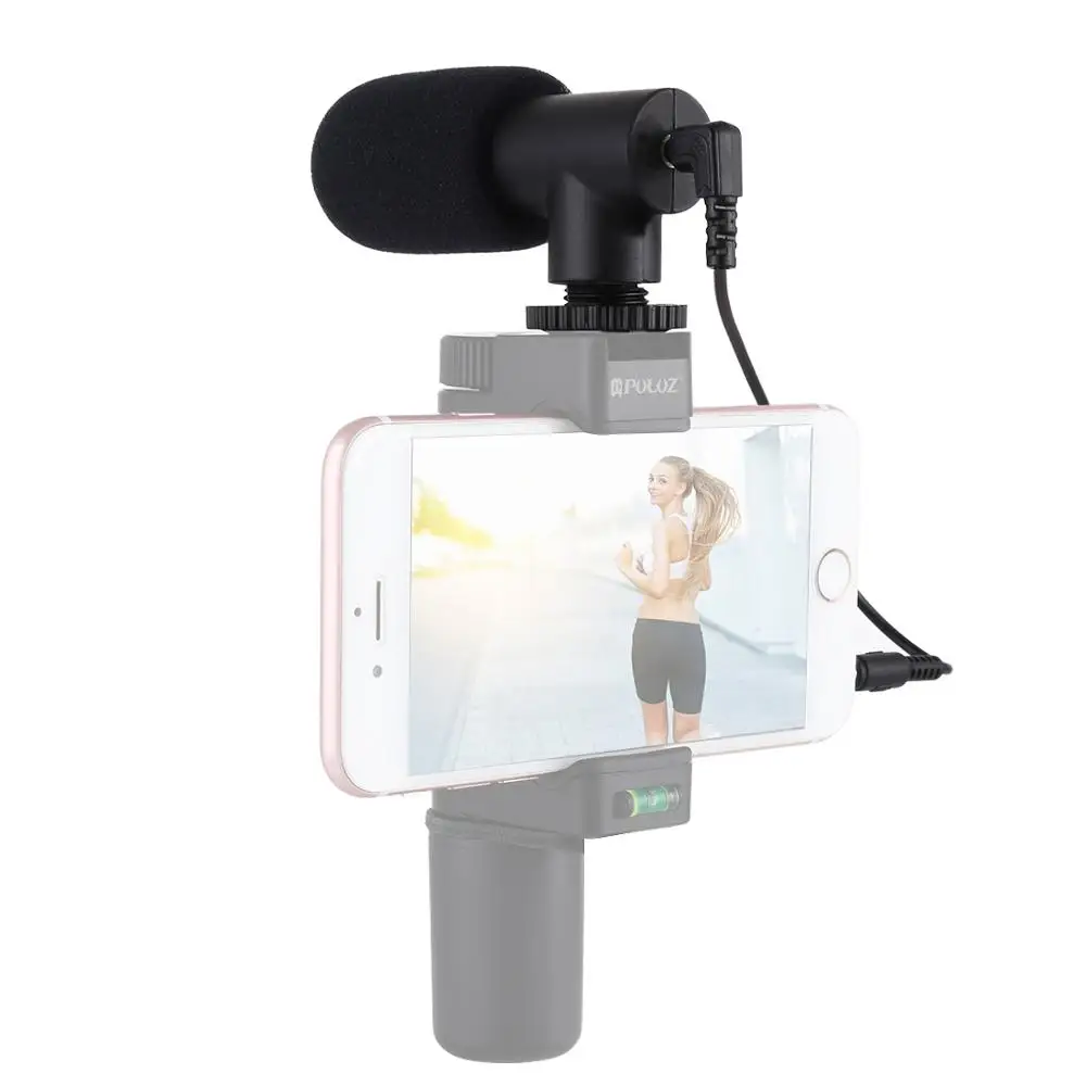 

PULUZ Professional Interview Microphone For DSLR&DV Camcorder 3.5mm Audio Stereo 9.5*4.5*3.5cm Recoding Mic For Smartphones