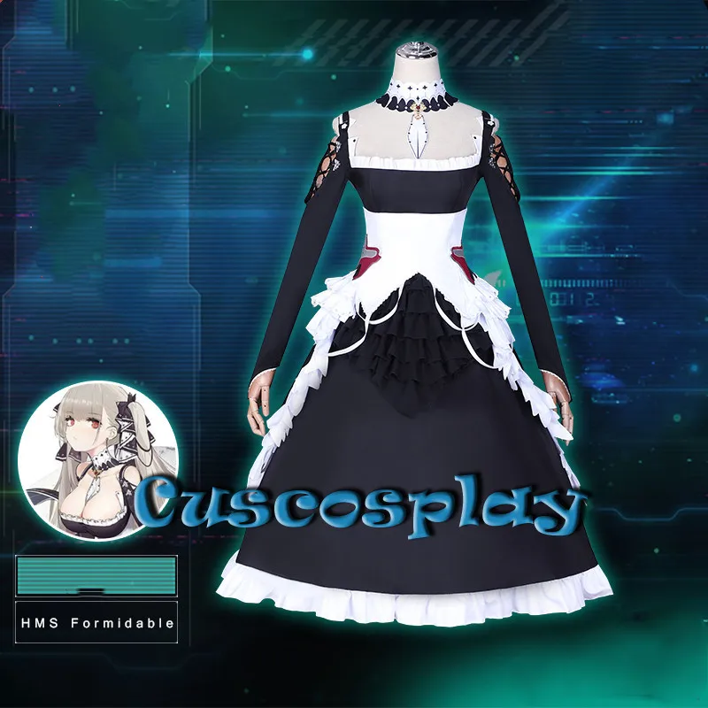 Azur Lane коллекция Грозный карнавальный костюм женский фартук горничной платье