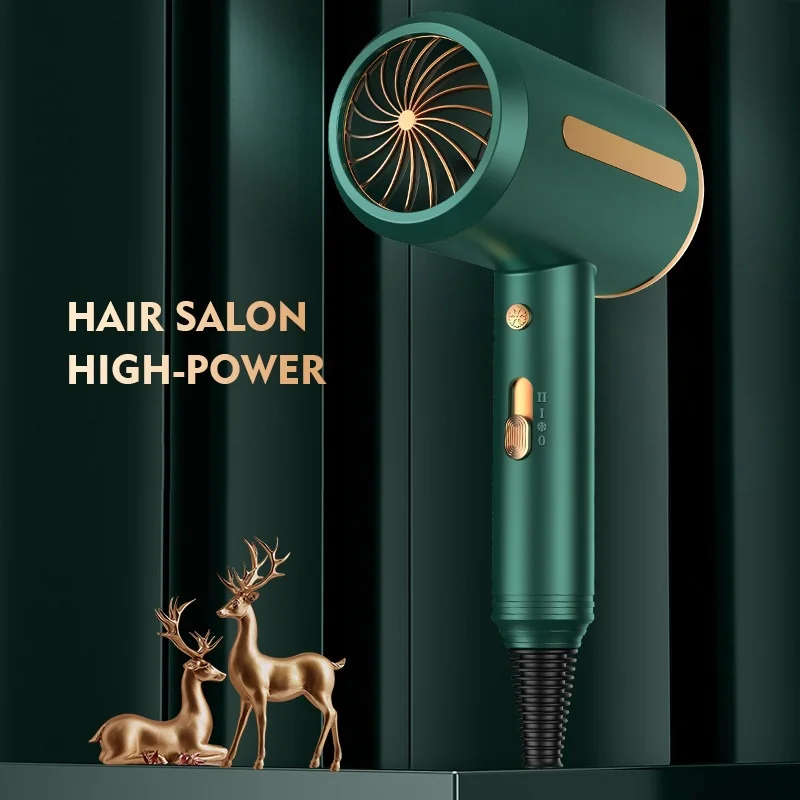 Secador de pelo profesional de 2000W, minisoplador de iones negativos de luz azul, martillo de pelo eléctrico de 220V, viento fuerte y seco