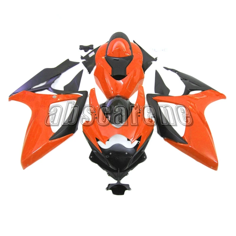 Полный обтекатель комплект для Suzuki GSXR600 GSXR750 K6 2006 2007 G-SXR600 06 07 ABS пластик мотоцикл капот оранжевый черный Carenes