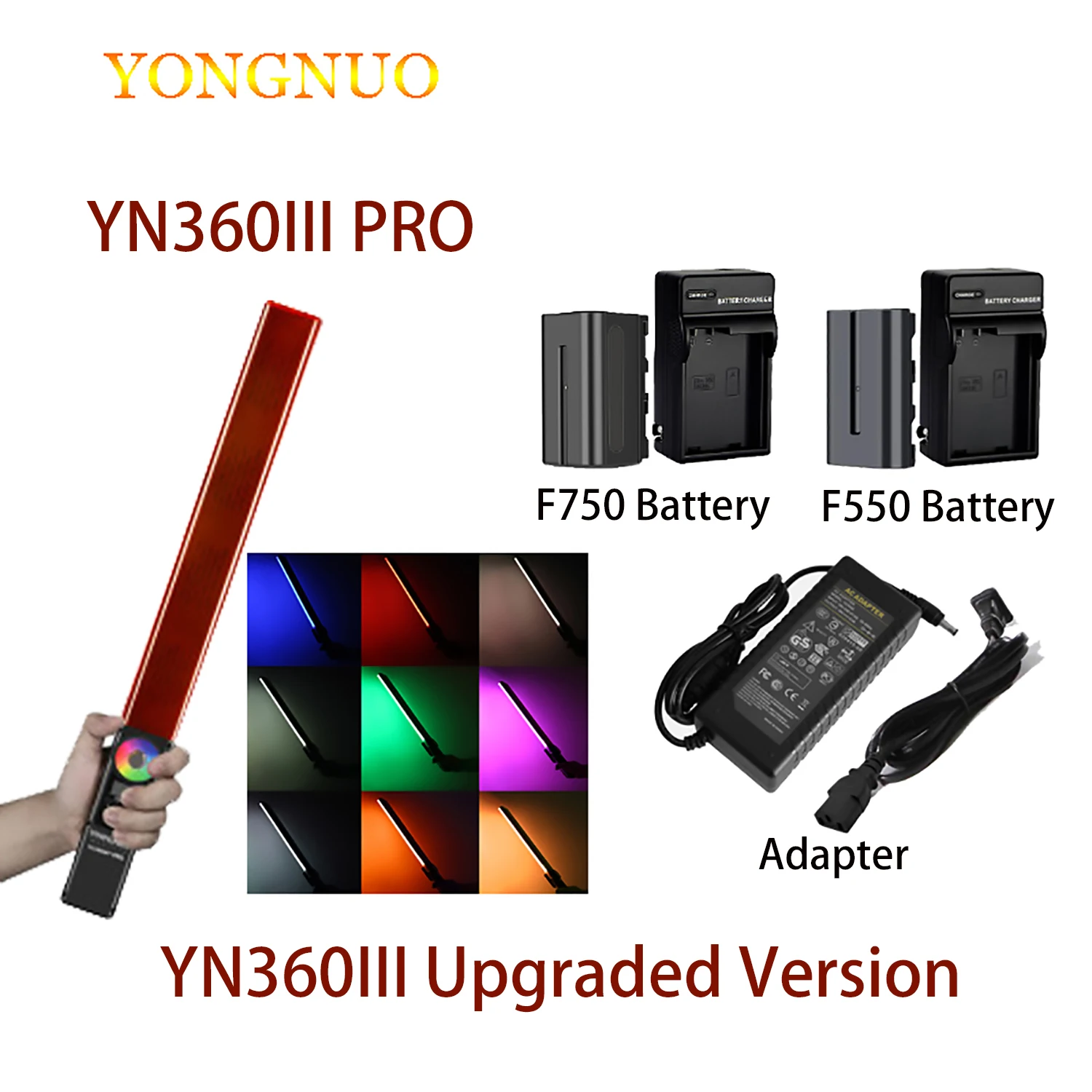 Светодиодный светильник Yongnuo YN360III Pro YN360 III PRO 3200k-5500k RGB ка для фото записи видео с