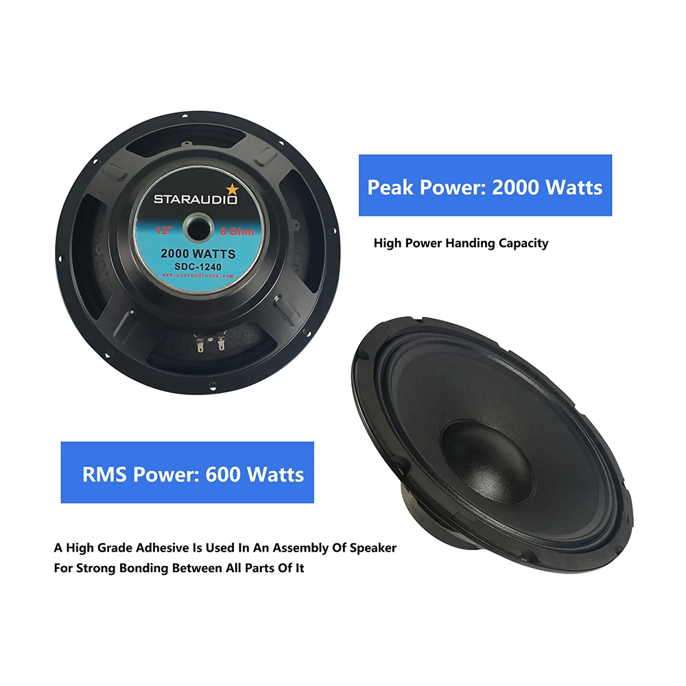 Профессиональный 12-дюймовый 2000 Вт DJ 