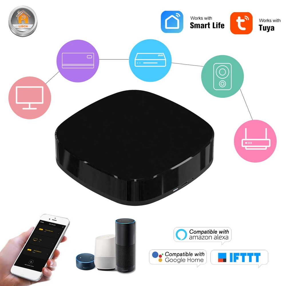 Умный пульт дистанционного управления Alexa инфракрасный Wi Fi контроллер с