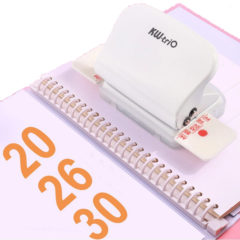 6hole Punch Students' Manual Puncher, 20 Holes For A5, 30hole Puncher