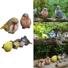 6 шт. реквизит для фотосъемки имитация птицы ремесла украшения легкие свадебные украшения сада экологически чистые игрушки без загрязнения