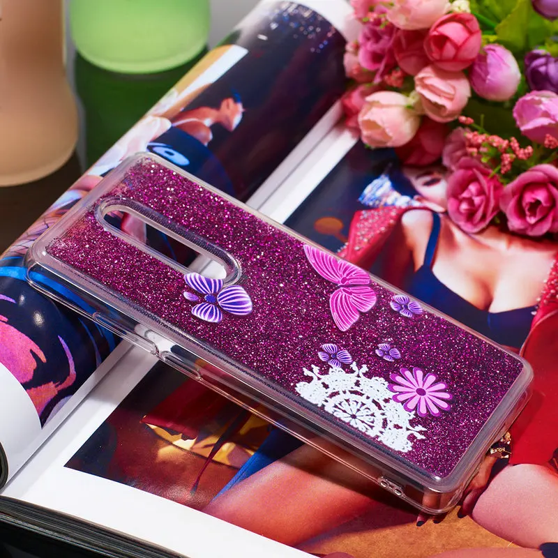 Mi 9 T чехол Xiaomi mi 9 T чехол mi T9 задняя крышка Блестящий с жидкостью Блестящий Мягкий чехол для телефона Funda Xiaomi mi 9 T Pro Чехол mi 9 T 9TPro