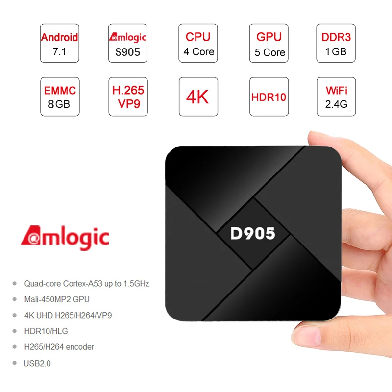 

D905 ott tv box mi ni android smart tv box s global version Netflix iptv set top box HDMI HDR WIFI OTG TF Card m3u support