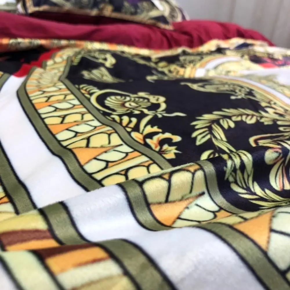 4/6 шт. queen king size постельное бельё супер мягкие бархатный Хрустальный Комплект постельного белья, Комплект постельного белья роскошного постельного белья наволочки для подушек