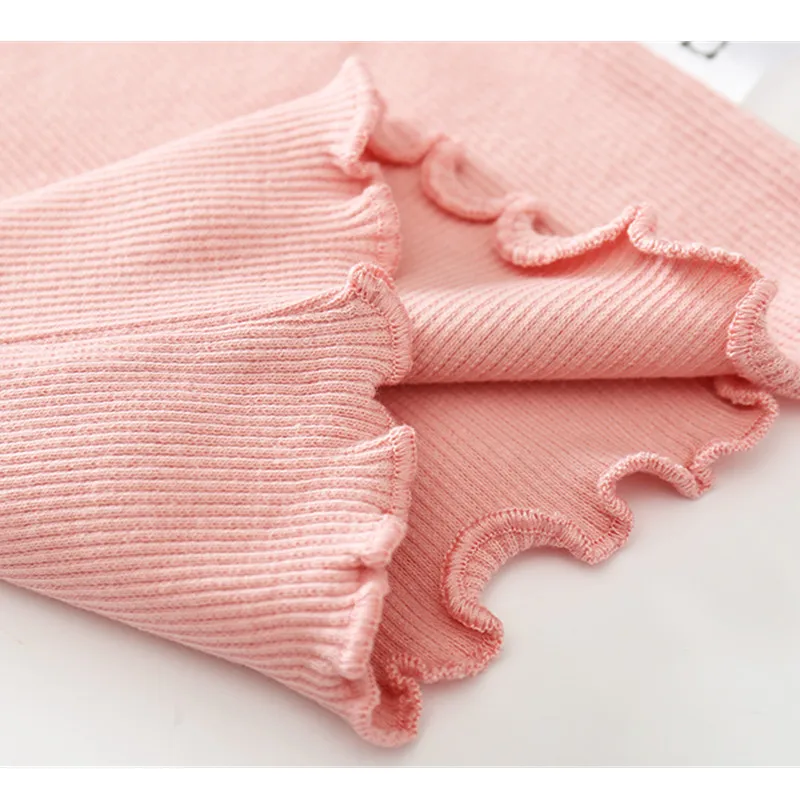Newborn Baby Clothing Set Knitted Solid Tops+Pants 2Pcs Set For Bebes Infant Baby Boys Girls Clothes Suits Outfits A0035
