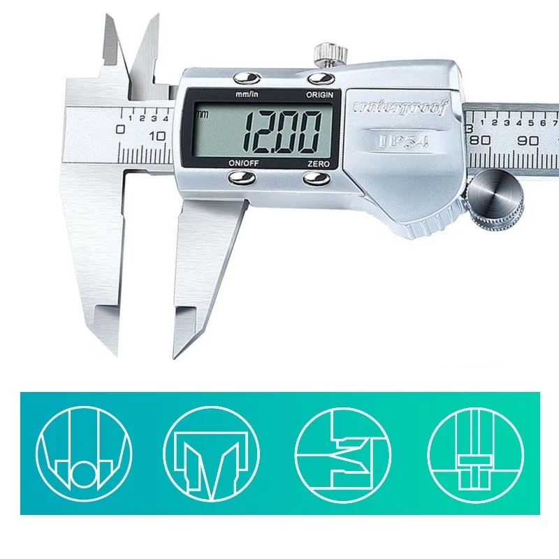Caliper Measuring Tool with Stainless Steel Details about   Kynup Digital Caliper IP54 Wate... 