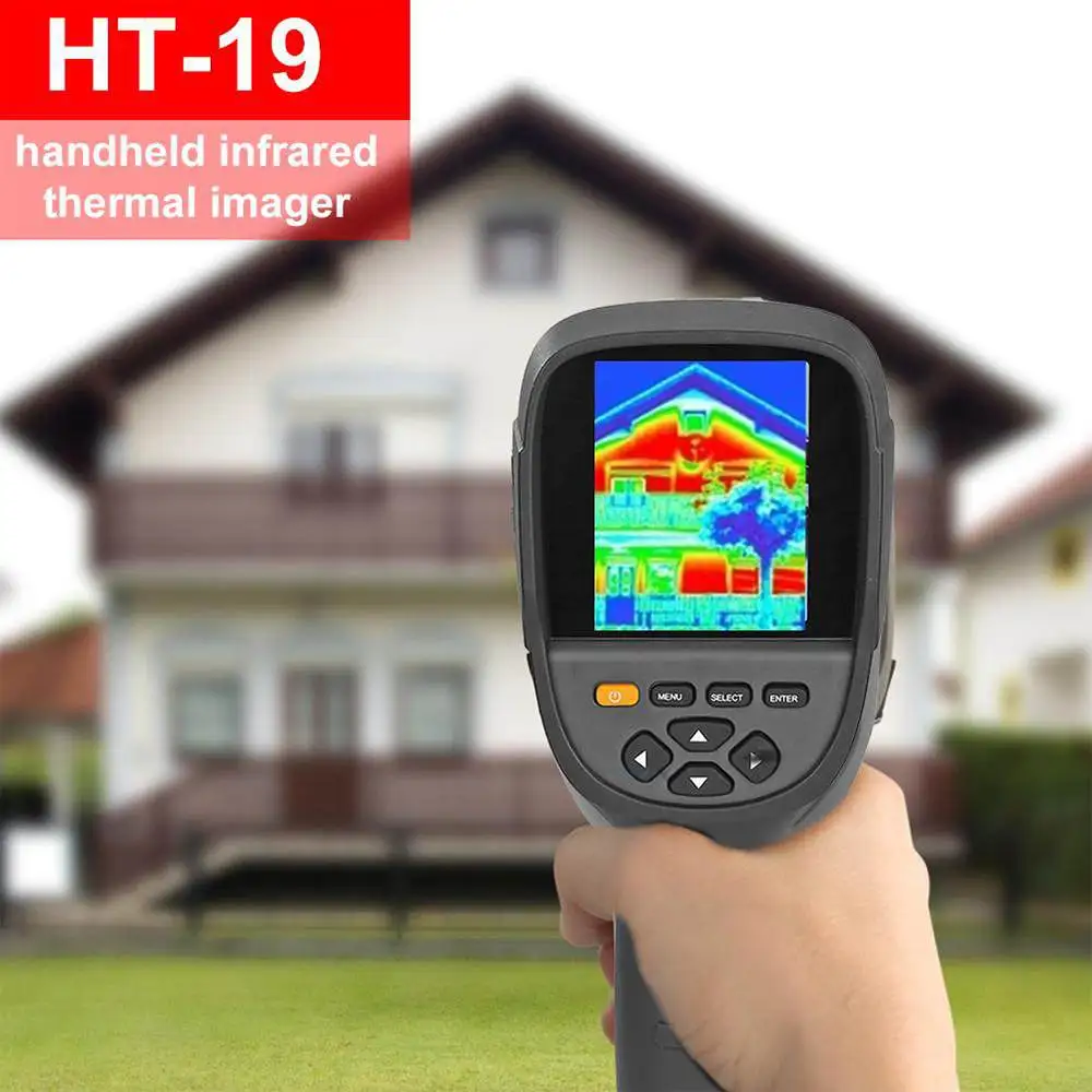 

Professional HT-19 3.2'' Handheld Infrared Temperature Heat IR Digital Thermal Imager Detector Camera with 320x240 Resolution