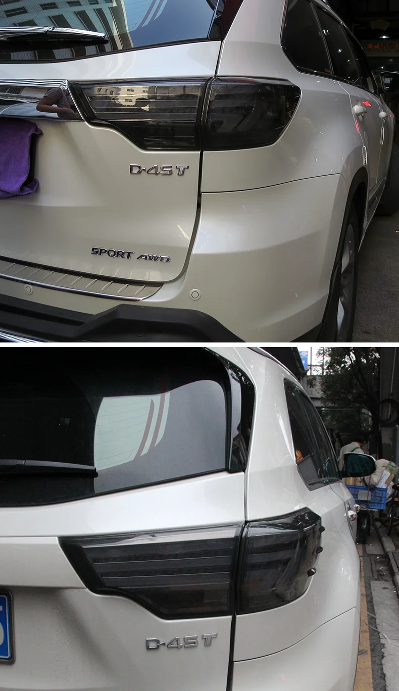 Автомобильный Стайлинг задний фонарь для toyota задние фары для Highlander- Kluger задний фонарь тип задний фонарь DRL+ тормоз+ Парк+ сигнал