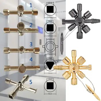 

Wrench Keys Cross Switch Nickel-Plated Golden/Black Universal Multifuunction Practical Durable Plumber Tools Device Accessories