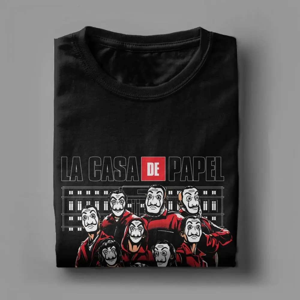 Мужская футболка The Plan La Casa De Papel крутая футболки с круглым воротником одежда