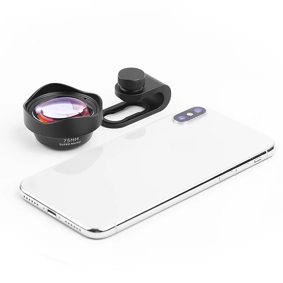 Ulanzi 75MM Macro Lens for Smartphone SLR Shooting Pure Optical Glass 10X Magnification Alloy Multi