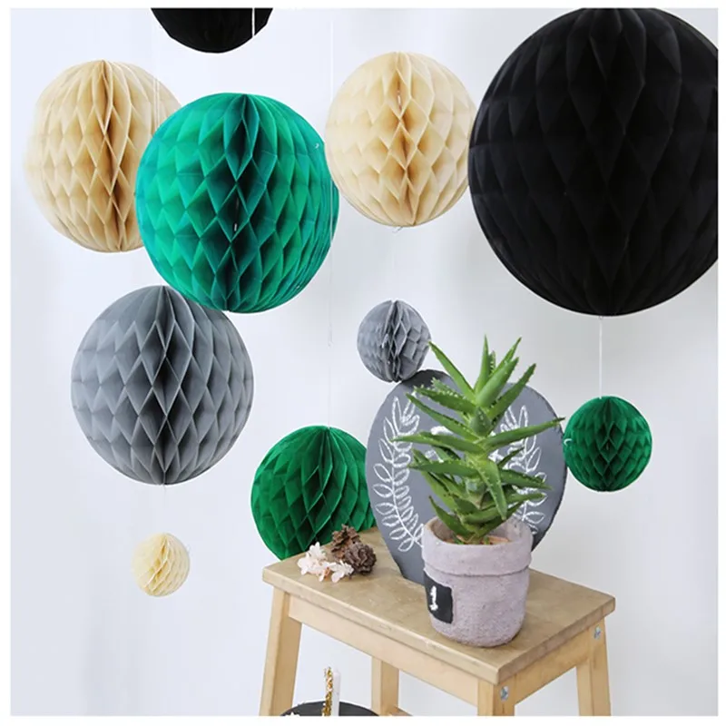 

Honeycomb Ball Paper Pull Flower Party Supplies Birthday Christmas Background Wall Decoration Wedding Marriage Room Arrange