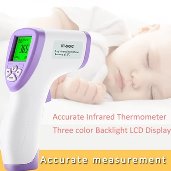

Baby Kids Adult Non Contact Thermometer Digital Body Thermometer Forehead Handheld Infrared Thermometer Temperature Gun
