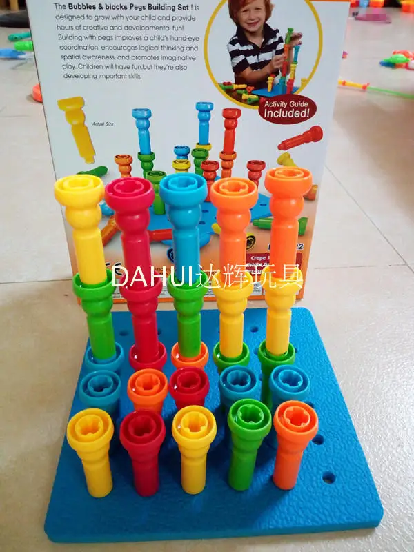 

Small Nailboard Pull Nail Large J Small D Recommended Fine Motion Inserted Building Blocks Educational Toy Early Education 1-3-6