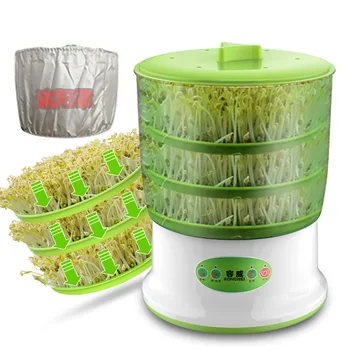 

RW Bean Sprouting Machine Dyj-a01 Fully Automatic Household Three Layer Double Layer Bean Sprouting Machine Large Capacity Veget