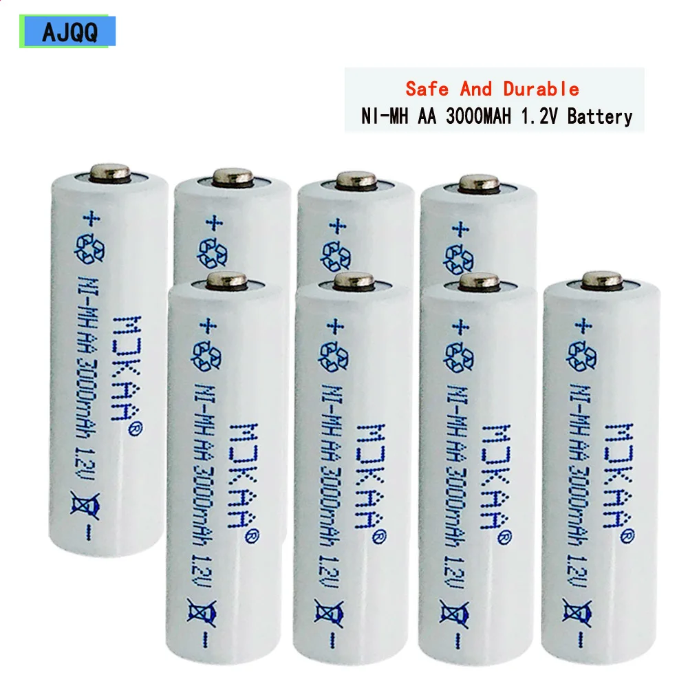 Распродажа AJQQ Ni-MH аккумулятор aa 1 2 V 3000MAH щелочная батарея для часов камеры