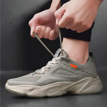 

Male Lightweight Outdoor Flat Shoes Lace-Up Men Breathable Sneakers Shoes New Fashion Men Comfortable Casual Shoes A56-53