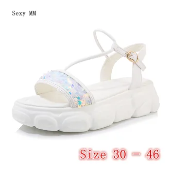 

Women Platform Sandals Low High Heel Shoes Slippers Woman Gladiator Sandals Small Plus Size 30 31 32 33 - 40 41 42 43 44 45 46